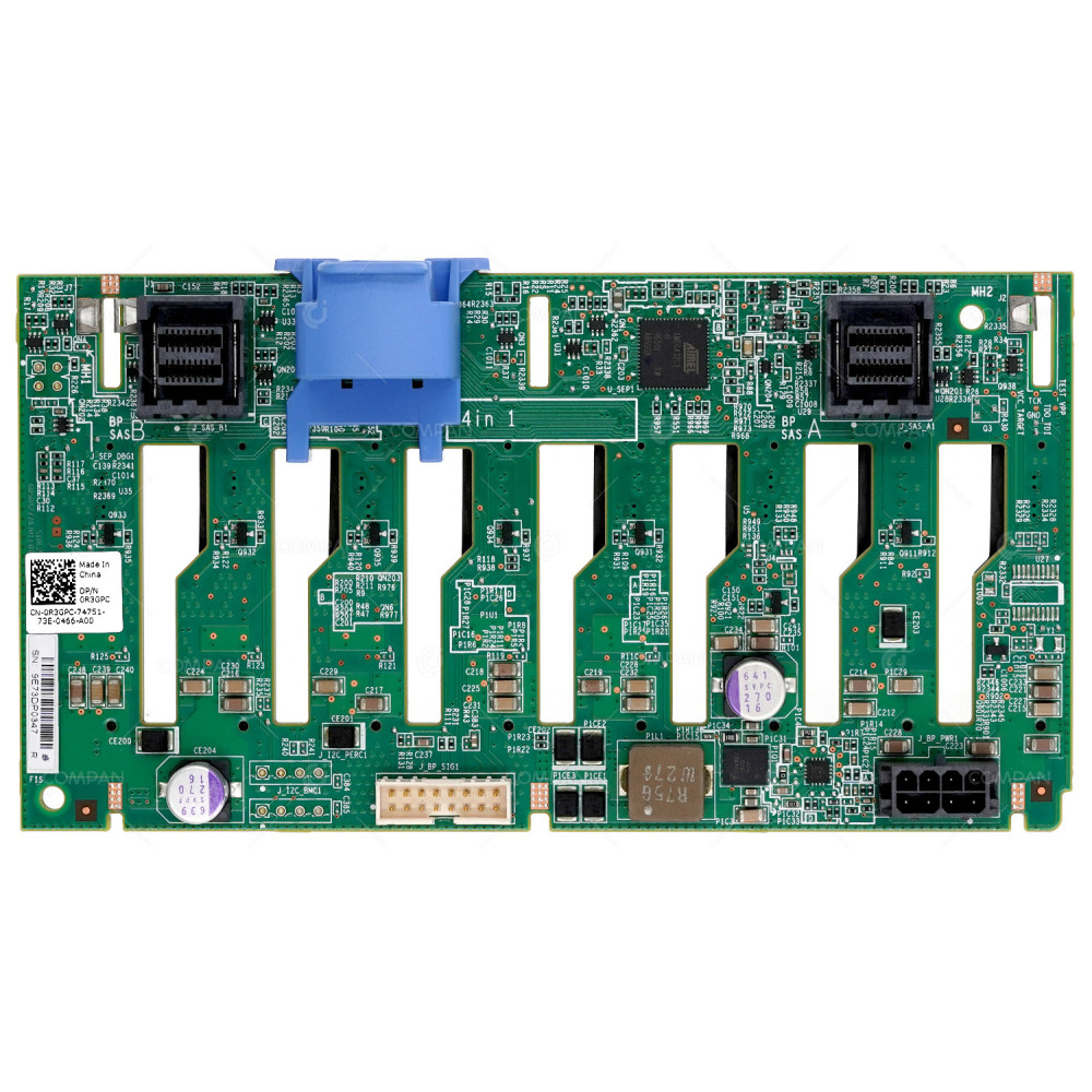 R3GPC DELL 8 BAY 2.5 SFF SAS SATA BACKPLANE FOR POWEREDGE R740 0R3GPC